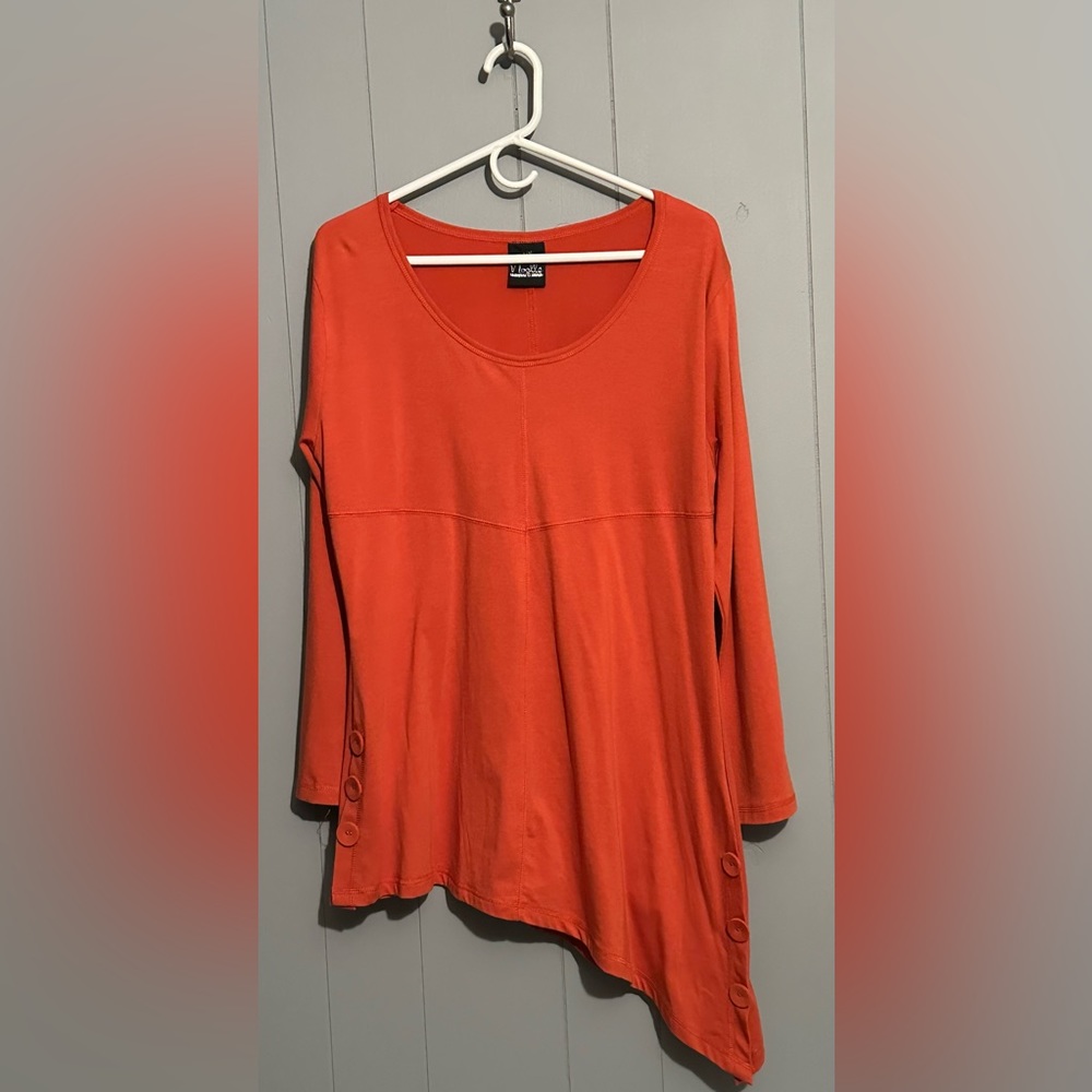 Asymmetrical Orange Top